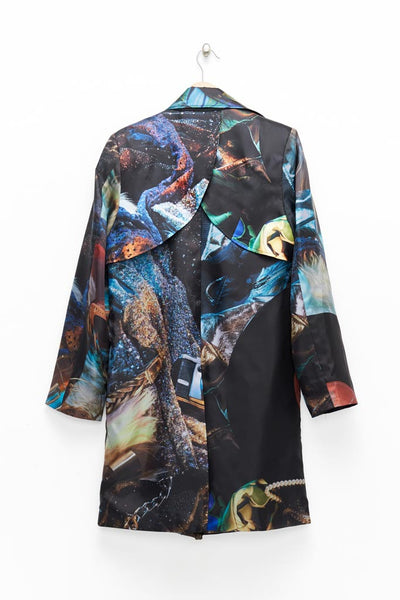Slade Collection- Velvet Goldmine Inspired Graphic Printed Coat - Johan Ku Shop