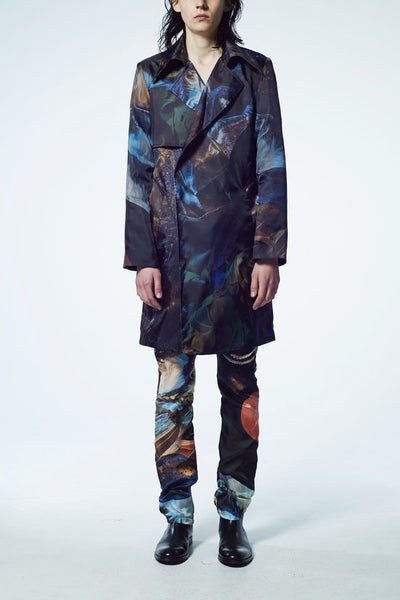 Slade Collection- Velvet Goldmine Inspired Graphic Printed Coat - Johan Ku Shop