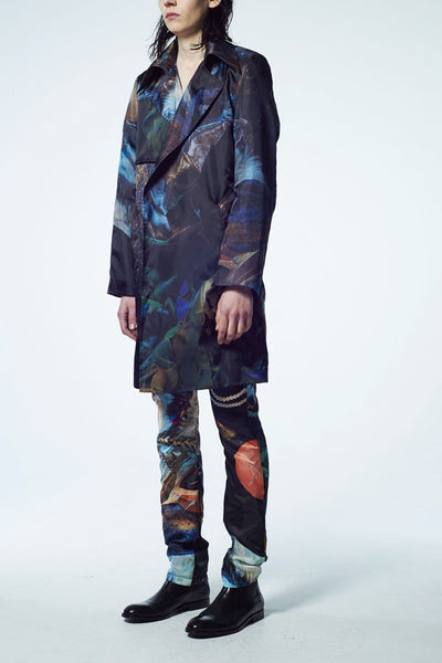 Slade Collection- Velvet Goldmine Inspired Graphic Printed Coat - Johan Ku Shop