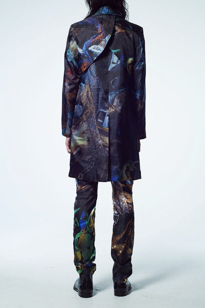 Slade Collection- Velvet Goldmine Inspired Graphic Printed Coat - Johan Ku Shop