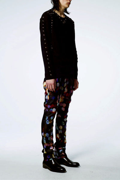 Slade Collection- Colourful Dots Printed Trouser - Johan Ku Shop
