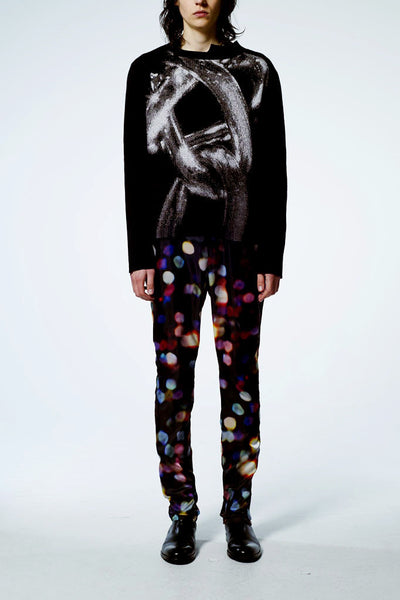 Slade Collection- Chain Graphic Knitted Jacquard Top - Johan Ku Shop