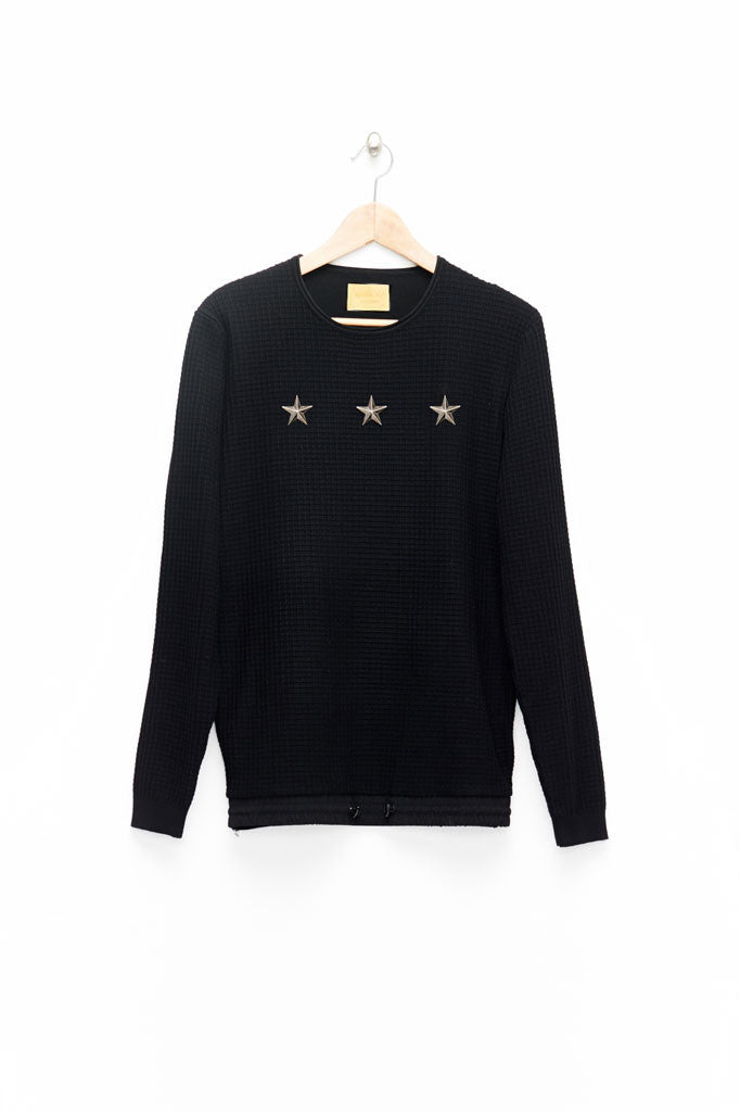Slade Collection- Star Rivet Details Round Collar Top - Johan Ku Shop