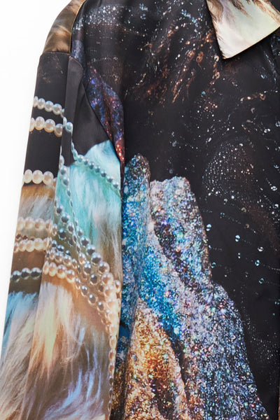 Slade Collection- Velvet Goldmine Inspired Printed Shirt - Johan Ku Shop