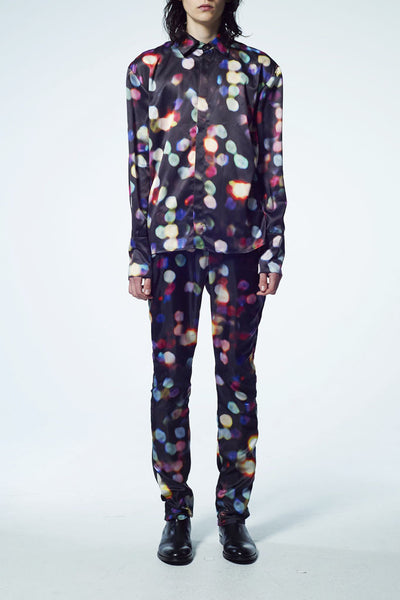 Slade Collection- Velvet Goldmine Inspired Printed Dots Shirt - Johan Ku Shop