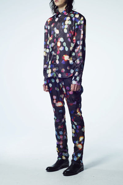 Slade Collection- Velvet Goldmine Inspired Printed Dots Shirt - Johan Ku Shop