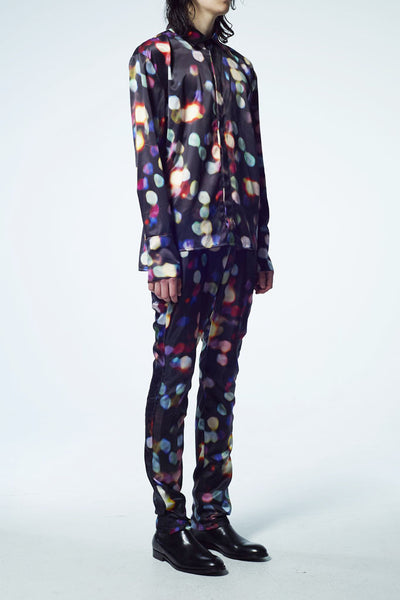 Slade Collection- Velvet Goldmine Inspired Printed Dots Shirt - Johan Ku Shop