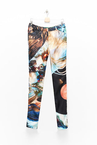 Slade Collection- Velvet Goldmie Inspired Graphic Printed Trouser - Johan Ku Shop