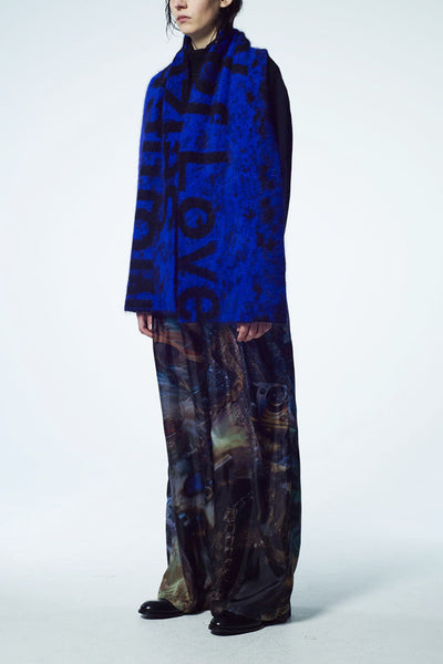 Slade Collection- Velvet Goldmie Inspired Graphic Printed Volume Trouser - Johan Ku Shop