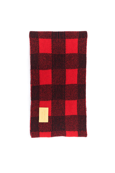 Jubilee Collection British Plaid Knitted Jacquard Pure Cashmere Snood - Johan Ku Shop