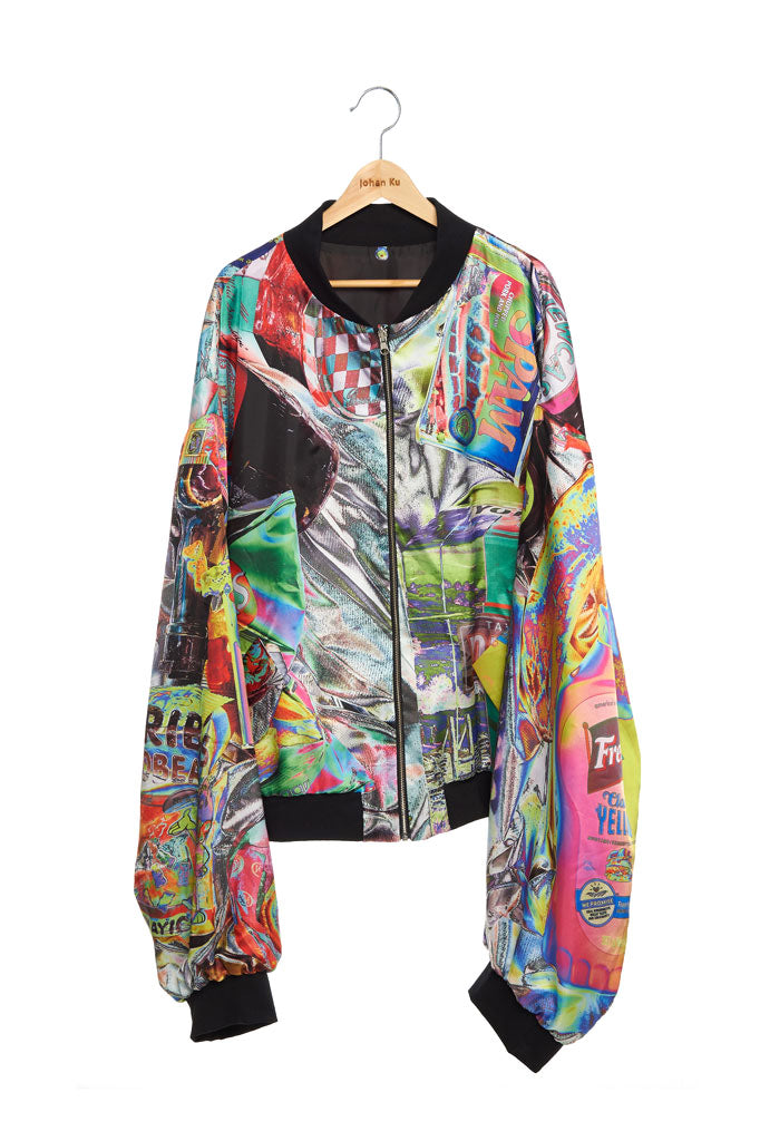 Andy Collection- Double Face Over-sized Graphic Coat - Johan Ku Shop