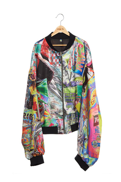 Andy Collection- Double Face Over-sized Graphic Coat - Johan Ku Shop