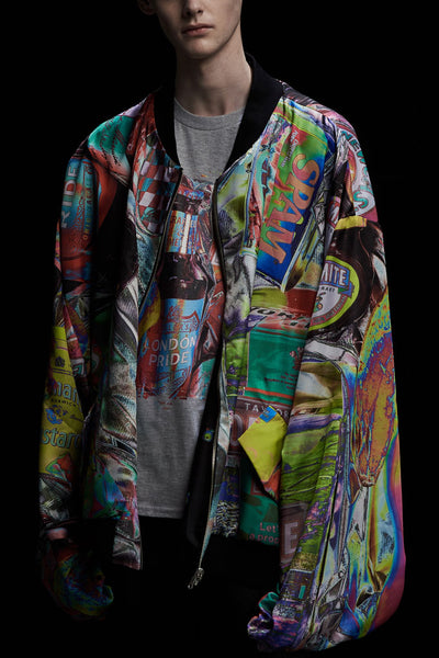 Andy Collection- Double Face Over-sized Graphic Coat - Johan Ku Shop
