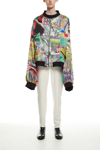 Andy Collection- Double Face Over-sized Graphic Coat - Johan Ku Shop