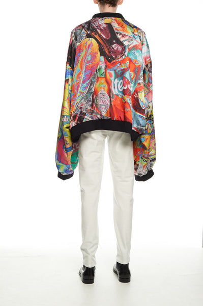 Andy Collection- Double Face Over-sized Graphic Coat - Johan Ku Shop