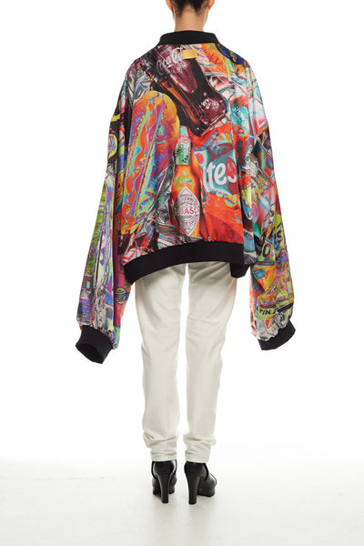Andy Collection- Double Face Over-sized Graphic Coat - Johan Ku Shop