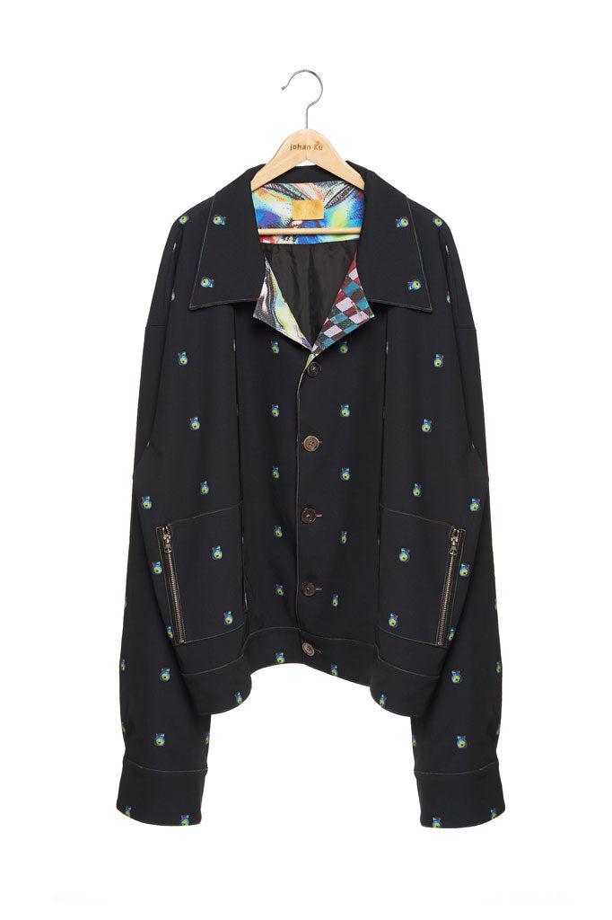 Andy Collection- Over-sized Graphic Dots Coat - Johan Ku Shop