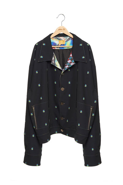 Andy Collection- Over-sized Graphic Dots Coat - Johan Ku Shop