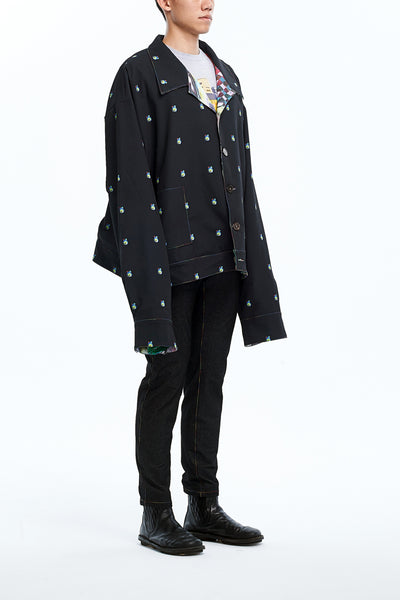 Andy Collection- Over-sized Graphic Dots Coat - Johan Ku Shop