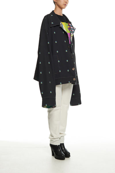 Andy Collection- Over-sized Graphic Dots Coat - Johan Ku Shop
