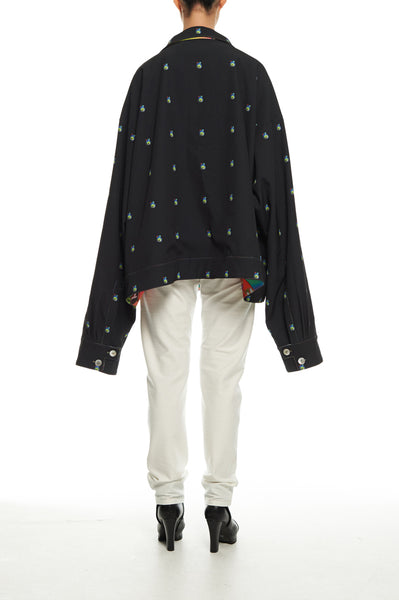 Andy Collection- Over-sized Graphic Dots Coat - Johan Ku Shop