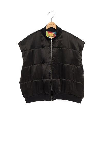 Andy Collection- Double Face Over-sized Graphic Vest - Johan Ku Shop