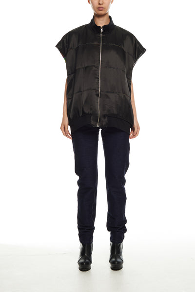 Andy Collection- Double Face Over-sized Graphic Vest - Johan Ku Shop