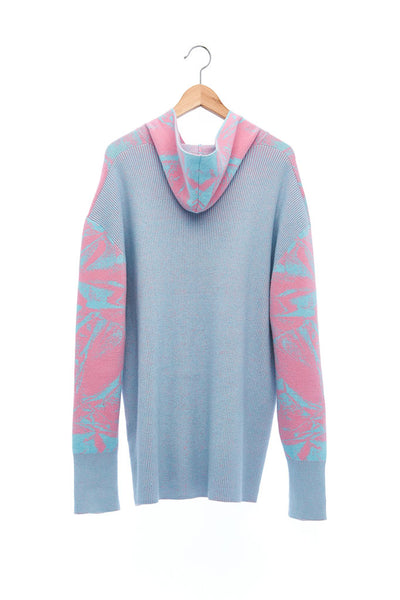 Andy Collection- Over-sized Knitted Jacquard Hoodie - Johan Ku Shop