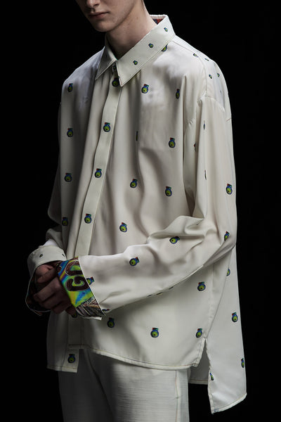 Andy Collection- Over-sized Graphic Dots Shirt - Johan Ku Shop