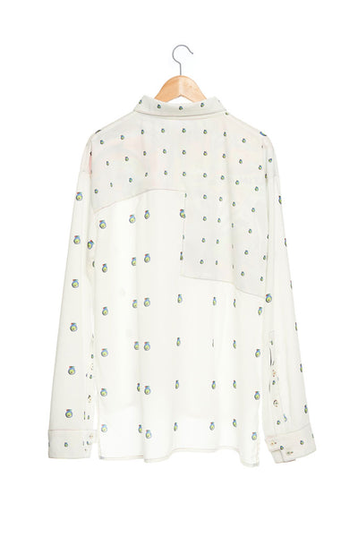 Andy Collection- Over-sized Graphic Dots Shirt - Johan Ku Shop