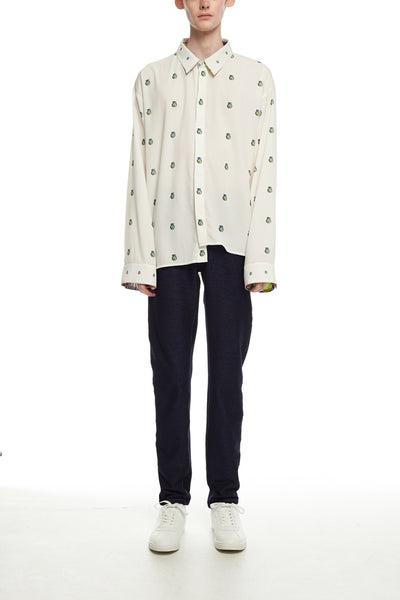 Andy Collection- Over-sized Graphic Dots Shirt - Johan Ku Shop