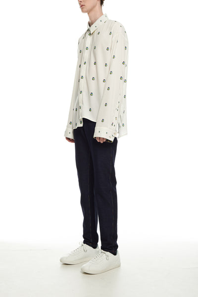 Andy Collection- Over-sized Graphic Dots Shirt - Johan Ku Shop
