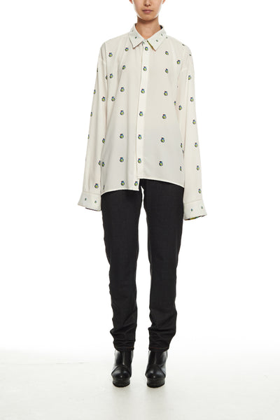 Andy Collection- Over-sized Graphic Dots Shirt - Johan Ku Shop