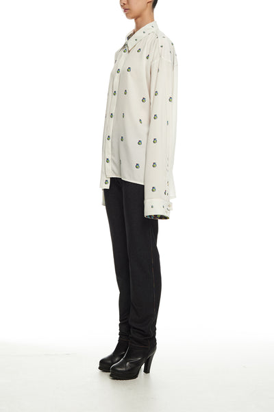 Andy Collection- Over-sized Graphic Dots Shirt - Johan Ku Shop