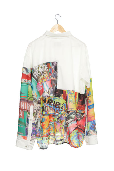 Andy Collection- Over-sized UK Supermarket Graphic with White Block Shirt - Johan Ku Shop