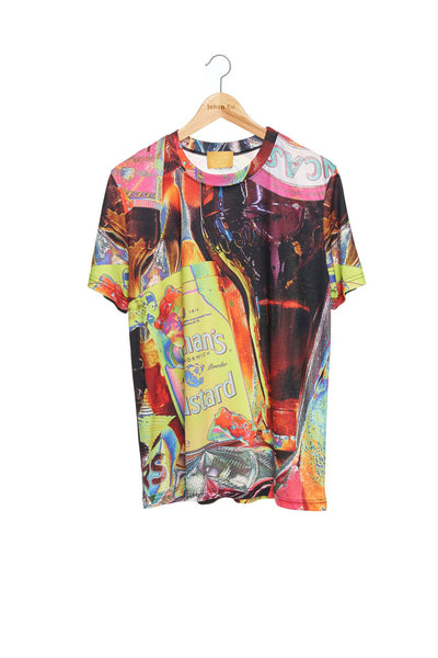Andy Collection- British Supermarket Inspired Full Colour T-Shirt - Mustard - Johan Ku Shop