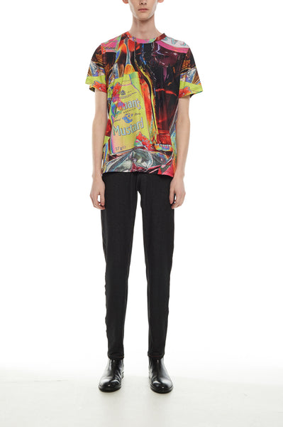 Andy Collection- British Supermarket Inspired Full Colour T-Shirt - Mustard - Johan Ku Shop