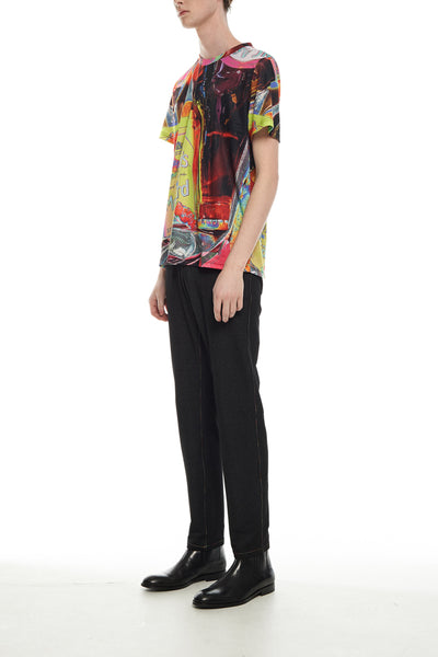 Andy Collection- British Supermarket Inspired Full Colour T-Shirt - Mustard - Johan Ku Shop