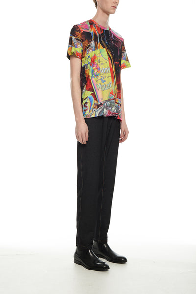 Andy Collection- British Supermarket Inspired Full Colour T-Shirt - Mustard - Johan Ku Shop