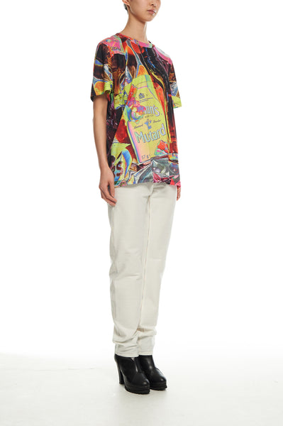 Andy Collection- British Supermarket Inspired Full Colour T-Shirt - Mustard - Johan Ku Shop