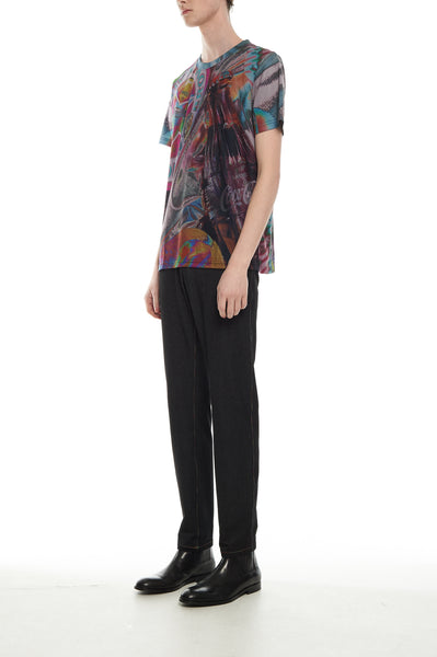 Andy Collection- British Supermarket Inspired Full Print T-Shirt - Glasses(Dark) - Johan Ku Shop