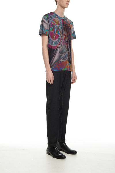 Andy Collection- British Supermarket Inspired Full Print T-Shirt - Glasses(Dark) - Johan Ku Shop