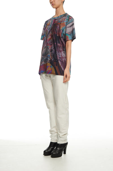 Andy Collection- British Supermarket Inspired Full Print T-Shirt - Glasses(Dark) - Johan Ku Shop