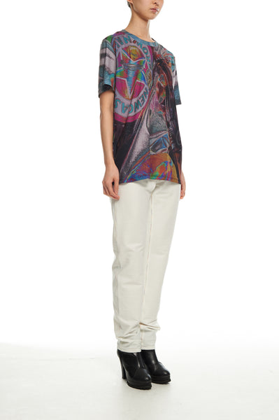 Andy Collection- British Supermarket Inspired Full Print T-Shirt - Glasses(Dark) - Johan Ku Shop