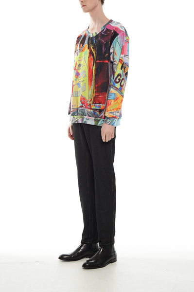Andy Collection- British Supermarket Inspired Full Colour Sweatshirt - Mustard - Johan Ku Shop