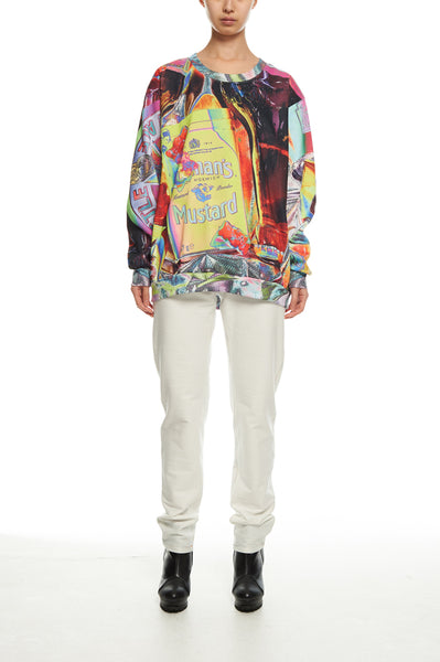 Andy Collection- British Supermarket Inspired Full Colour Sweatshirt - Mustard - Johan Ku Shop