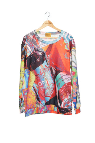 Andy Collection- British Supermarket Inspired Full Colour Sweatshirt - Glasses - Johan Ku Shop