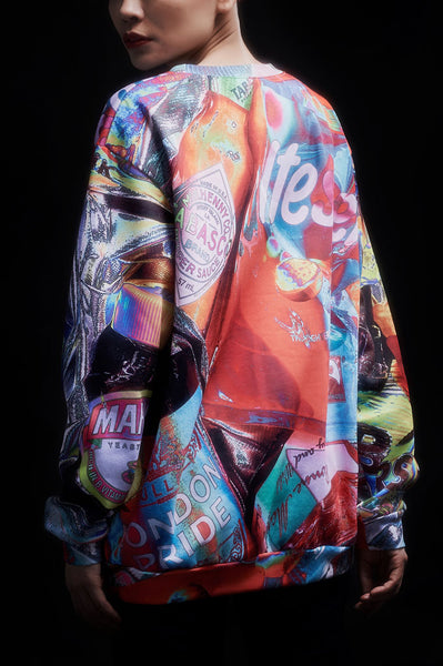 Andy Collection- British Supermarket Inspired Full Colour Sweatshirt - Glasses - Johan Ku Shop