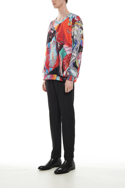 Andy Collection- British Supermarket Inspired Full Colour Sweatshirt - Glasses - Johan Ku Shop