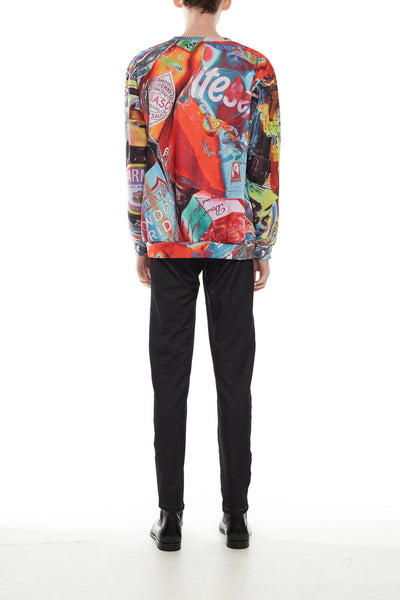 Andy Collection- British Supermarket Inspired Full Colour Sweatshirt - Glasses - Johan Ku Shop